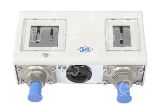 presostat kombinovaný zdvojený ALCO, PS2-W7A, 4360100, -0,5-7 bar, 6-31 bar auto, diference 0,5-5 bar, 4 bar fix., šroub. 1/4